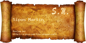 Sipos Martin névjegykártya